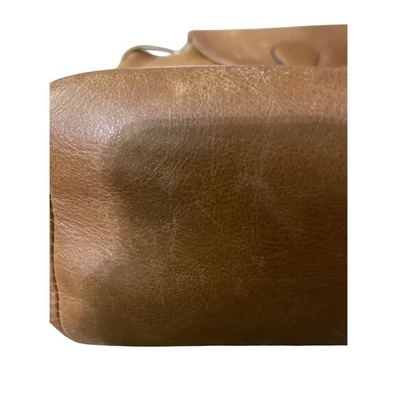 Coach Leather Backpack Brown Drawstring Flap Vintage Style Used - Picture 15 of 16